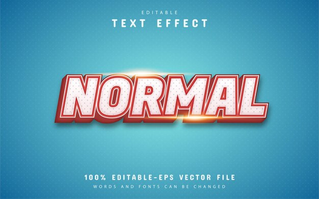 Texto normal, efecto de texto de estilo vintage