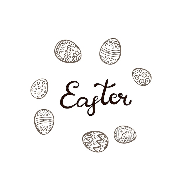 Texto Pascua con huevos