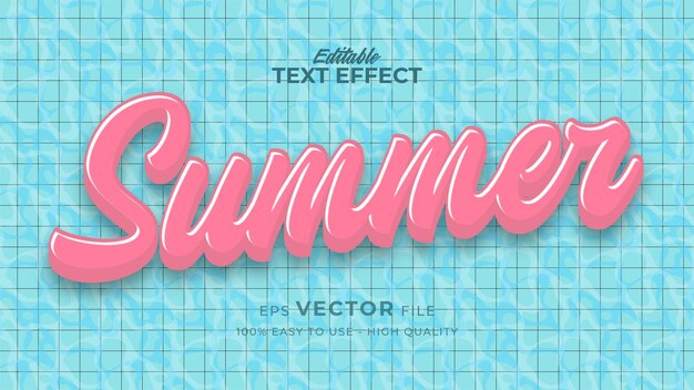 texto de piscina de verano retro en tema de estilo grunge