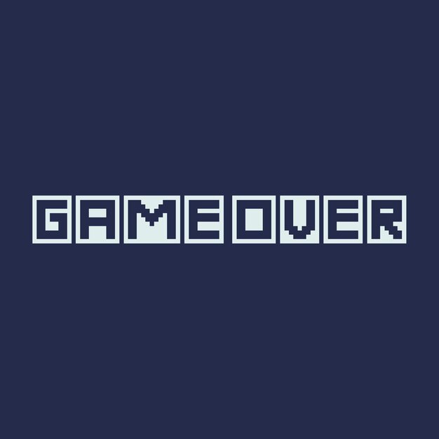 texto de pixel art para el activo del juego