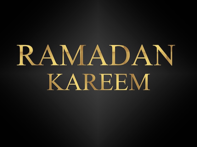 Vector el texto de ramadan kareem