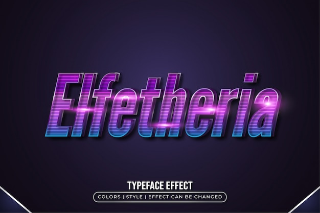 Vector texto en relieve con efecto de textura