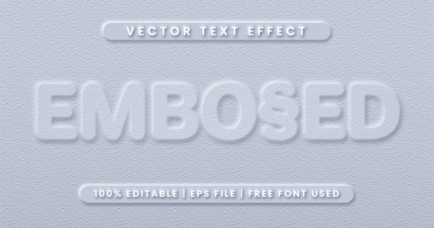 Texto en relieve, plantilla de efecto de texto editable