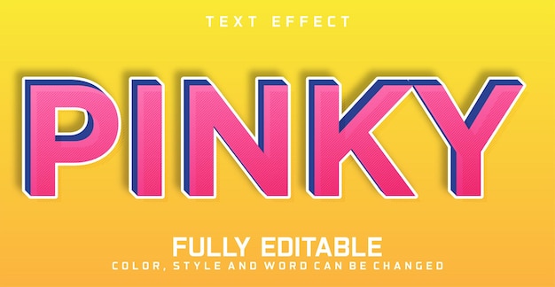 Texto rosado efecto de estilo editable concepto colorido