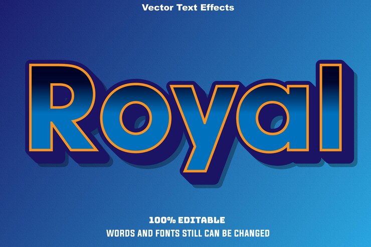 Texto vectorial Efecto de texto real Estilo de texto en negrita editable