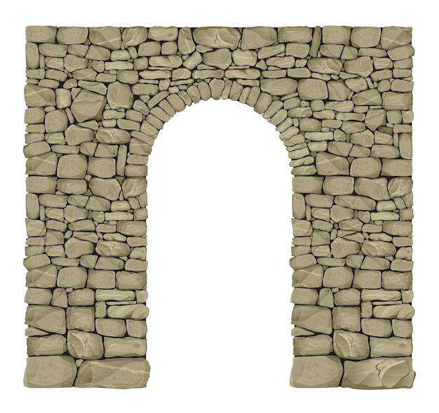 Vector la textura de un arco de piedra salvaje