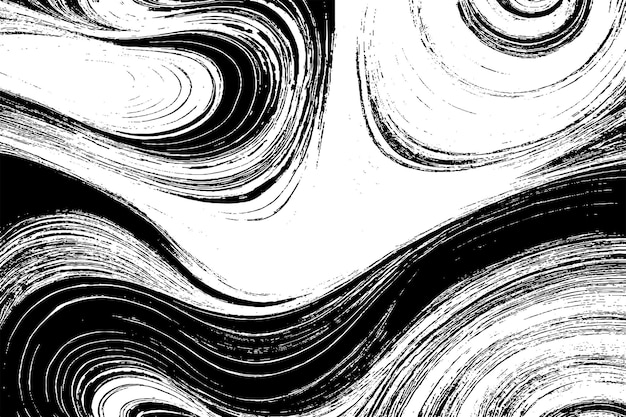 textura de arte abstracto grunge monocromático negro sobre un fondo blanco o textura gruesa y desgastada