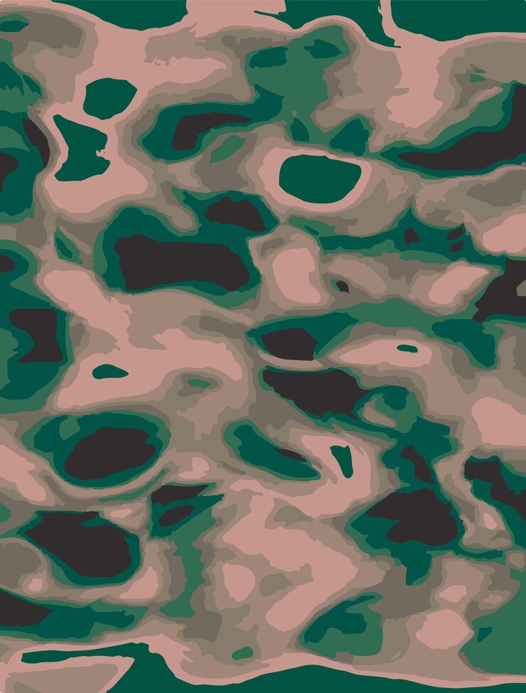 Textura de camuflaje abstracta con formas orgánicas que fluyen