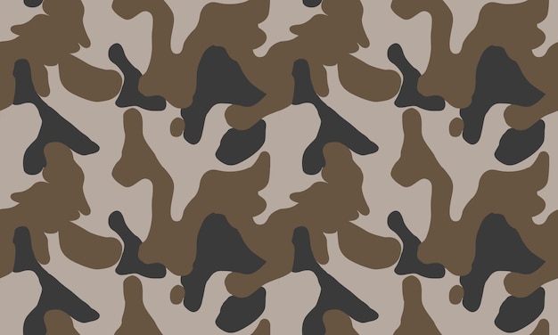 Textura camuflaje militar patrón vectorial sin costuras para papel tapiz de fondo de tela y otros