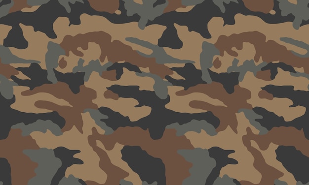 Textura camuflaje militar patrón vectorial sin costuras para papel tapiz de fondo de tela y otros