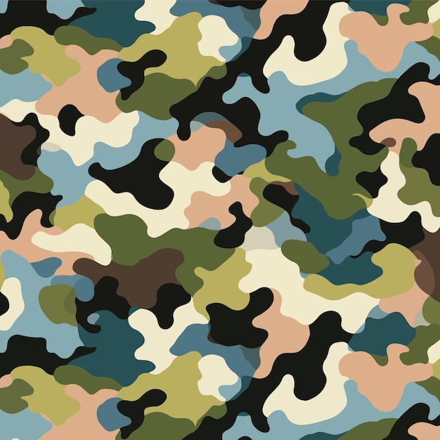 textura camuflaje militar repite el patrón sin costuras