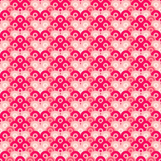 Textura de círculo rosado y patrón de burbujas
