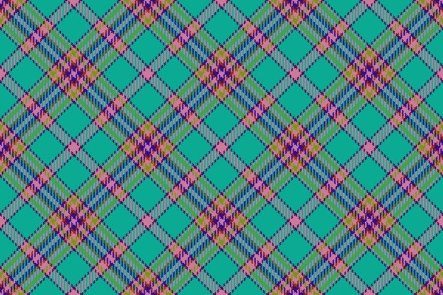 Textura comprobar tela escocesa Patrón tela inconsútil Vector tartán textil fondo