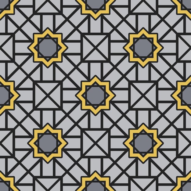 Textura sin costuras con ornamento geométrico patrón vectorial