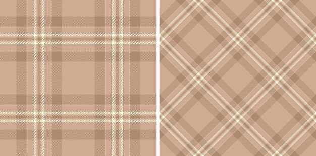 Textura sin costuras de tartán de tela a cuadros con un vector de patrón textil de fondo