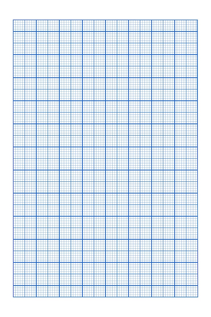 Vector textura de cuadrícula azul de la página vertical del cuaderno plantilla de hoja a cuadros para el trabajo de oficina de educación matemática