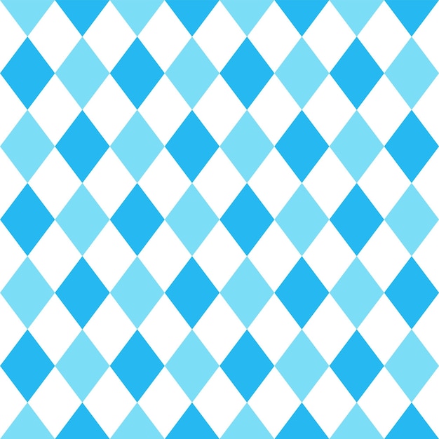 Textura de diamante de Oktoberfest para envolver mantel de papel Patrón sin costuras de Oktoberfest con rombos azules