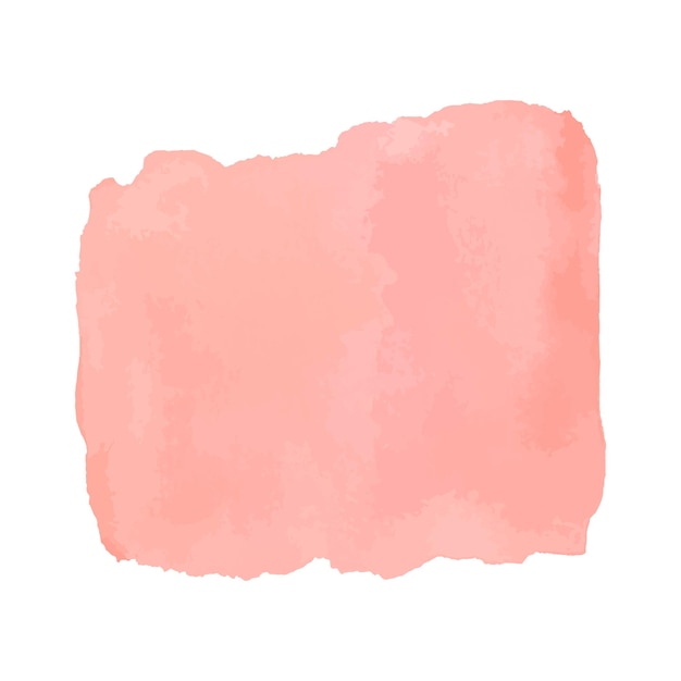 Textura dibujada a mano de acuarela abstracta, aislado sobre fondo blanco, color de piel rosa, telón de fondo de textura de acuarela delicada