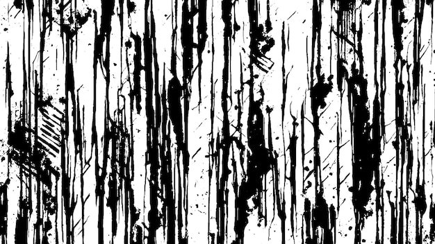 Textura de efecto Black Grunge en fondo blanco para superposiciones