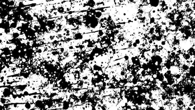 Textura de efecto Black Grunge en fondo blanco para superposiciones
