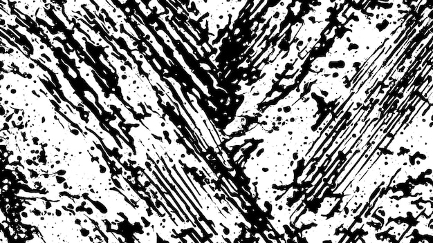 Textura de efecto Black Grunge en fondo blanco para superposiciones