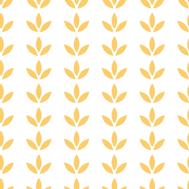 Textura floral de patrones sin fisuras de papel vectorial en colores amarillos Tejido de rayas textil o verano