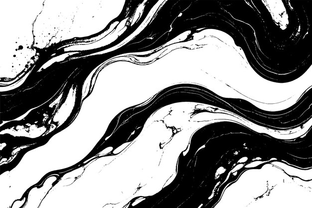 Textura de flujo de tinta abstracta en blanco y negro
