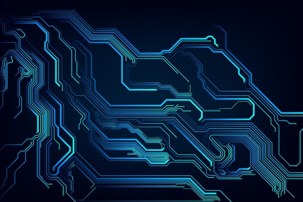 Textura de fondo de alta tecnología Ilustración vectorial de placas de circuitos