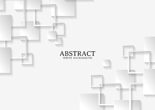 Textura de fondo cuadrado blanco y gris abstracto, plantilla de fondo geométrico