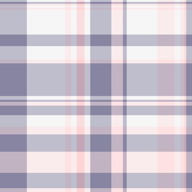 Textura de fondo de la cubierta: tartan, patrón vectorial sin costuras, textil de lujo, tela a cuadros, comprobación en colores blanco y gris