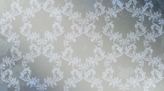 Vector textura de fondo de decoración de ornamento clásico. fondos de grunge vintage vector