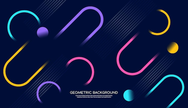 Textura de fondo de patrón geométrico que fluye degradado de moda abstracta para el diseño de portada de póster Plantilla de banner de degradado de color mínimo Forma de onda vectorial moderna para folleto