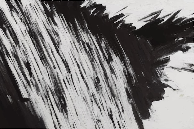 Textura de fondo pintada a mano en blanco y negro con pinceladas grunge Grunge en negro y blanco