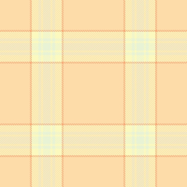 Vector textura de fondo tartan de chequeo vector plaid con un patrón de tela textil sin costuras en colores blancos claros y navajo
