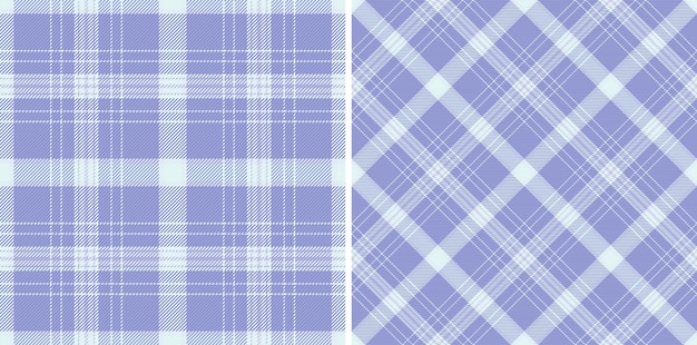 La textura del fondo de tartan del patrón vectorial se comprueba con un tejido de cuadros textiles sin costura
