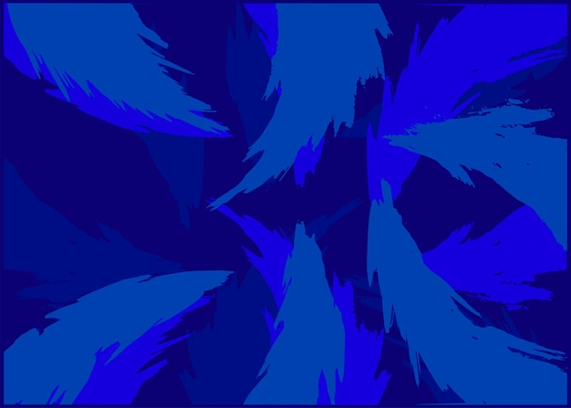 Textura de fondo de trazo de pincel abstracto azul