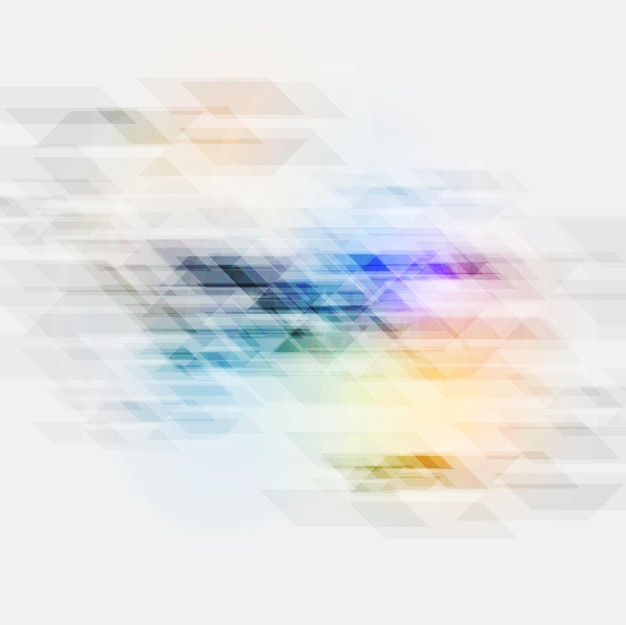 Textura geométrica abstracta colorida de la tecnología. Vector de fondo