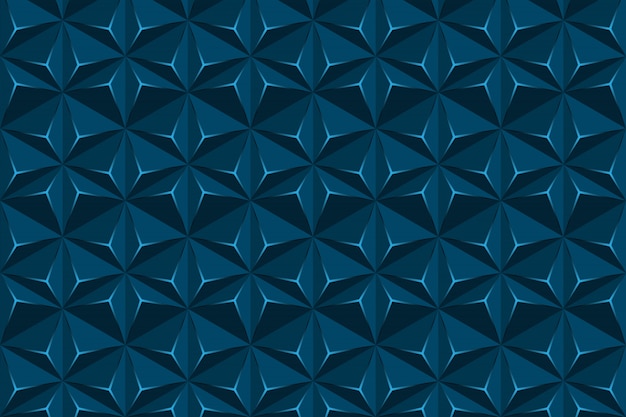 Textura geométrica abstracta del hexágono, fondo azul del triángulo