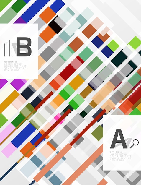 Textura geométrica abstracta con opciones infográficas Fondo de plantilla vectorial para opciones de número de diagrama de diseño de flujo de trabajo de impresión o banner de diseño web