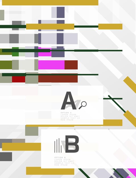 Textura geométrica abstracta con opciones infográficas Fondo de plantilla vectorial para opciones de número de diagrama de diseño de flujo de trabajo de impresión o banner de diseño web