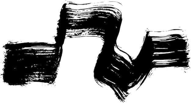 Textura de golpe de onda grunge de pincel seco