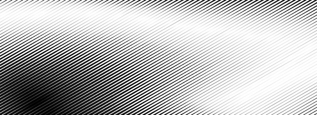 Textura de gradiente lineal desaparecido Fondo de gradación de rayas diagonales negras Desvanecimiento delgado y grueso
