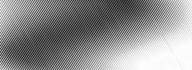 Textura de gradiente lineal desaparecido Rayas diagonales negras fondo de gradación Desvanecimiento delgado a grueso