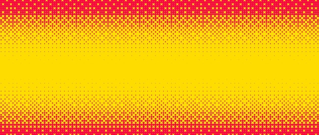 Textura de gradiente de mapa de bits pixelado Fondo de patrón de oscilación amarillo y naranja Borde glitchy abstracto