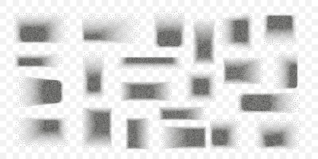 Textura de gradiente de medio tono Dispersión de polvo y elementos de superposición de grunge para fondos vectoriales