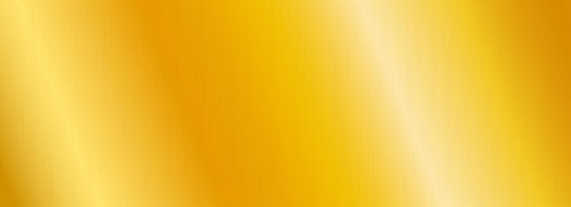 Textura de gradiente metálico dorado Fondo de aluminio metálico hoja amarilla pulida brillante para la etiqueta