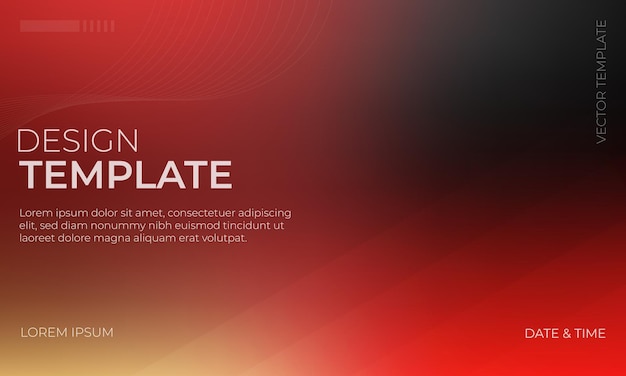 Textura granulada de gradiente vectorial elegante en la paleta roja, negra y dorada