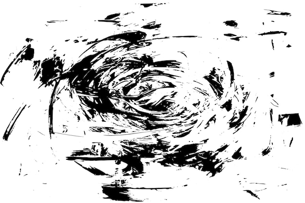 Textura gruesa de grunge negro fino en apuros Patrones en fondo blanco para superposiciones de diseño sutil