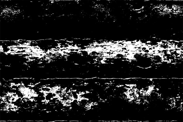 Textura grunge en blanco y negro Ilustración vectorial Textura de fondo