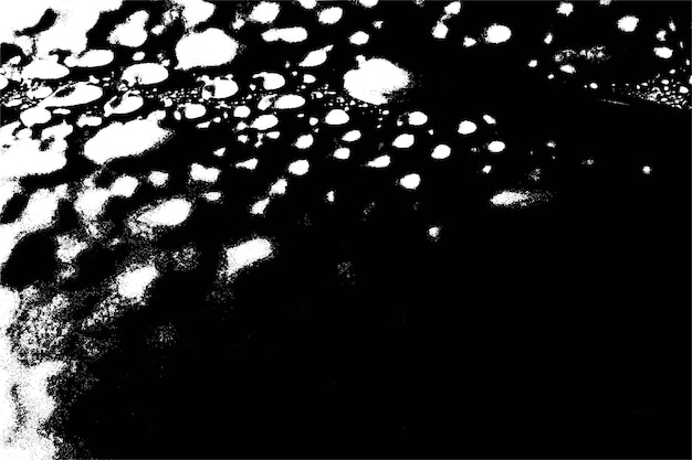 Textura grunge monocromática con partículas de tinta y polvo Diseño abstracto en blanco y negro